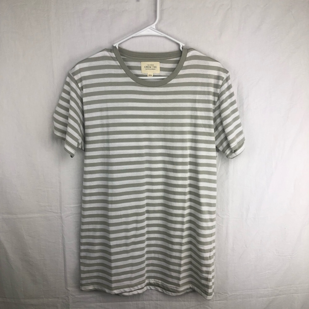 S/S Striped Grey Crewneck T-Shirt